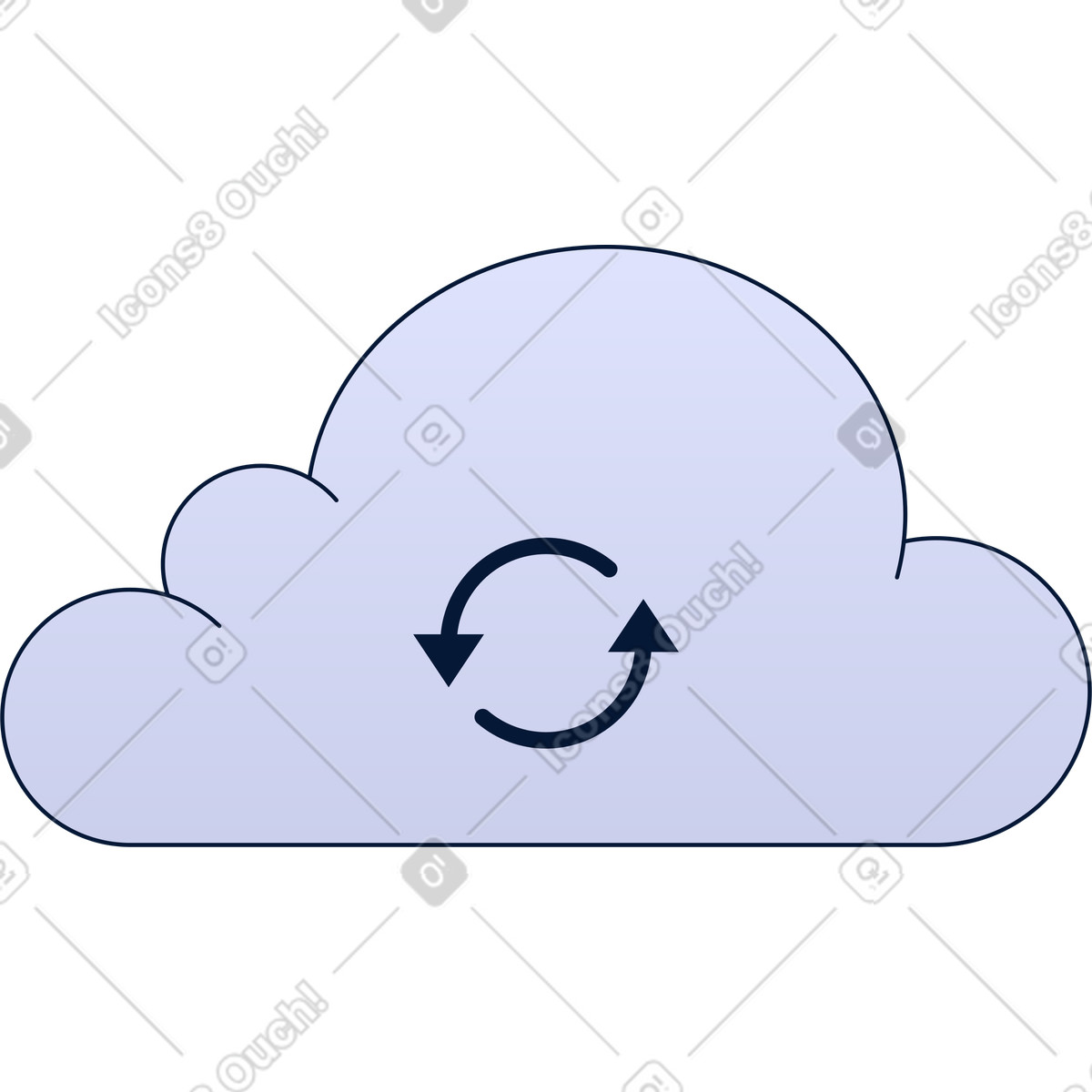 Cloud illustration in PNG, SVG