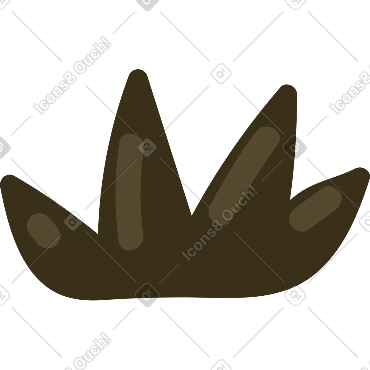 Illustration Buisson dans le style Arabica à télécharger aux formats PNG, SVG