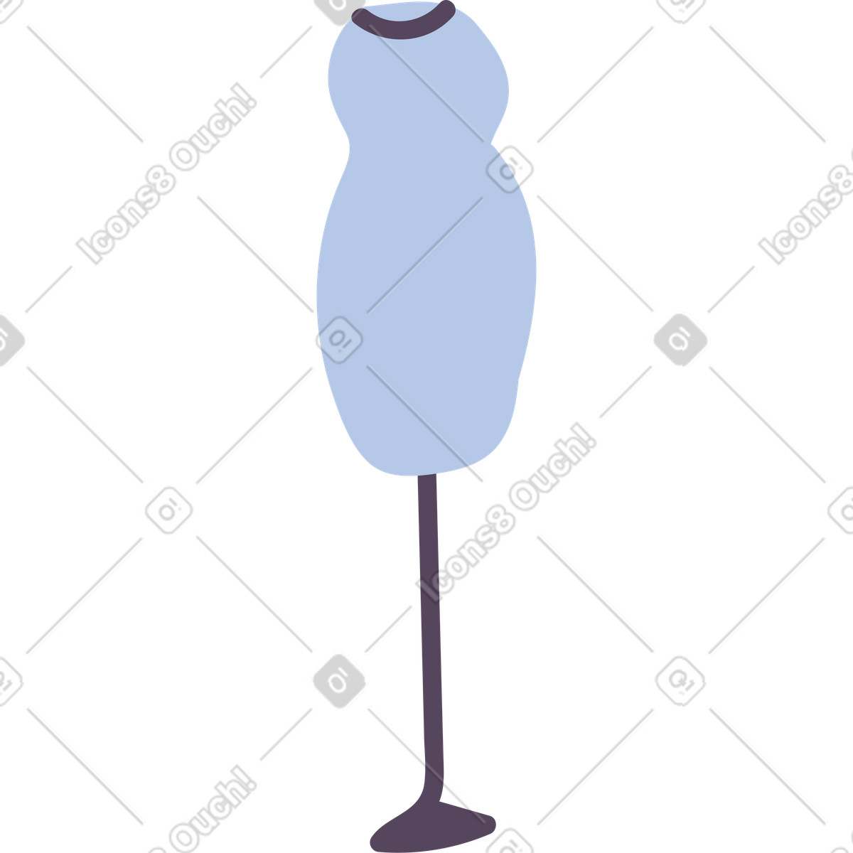 Illustration Mannequin dans le style Pluto à télécharger aux formats PNG, SVG