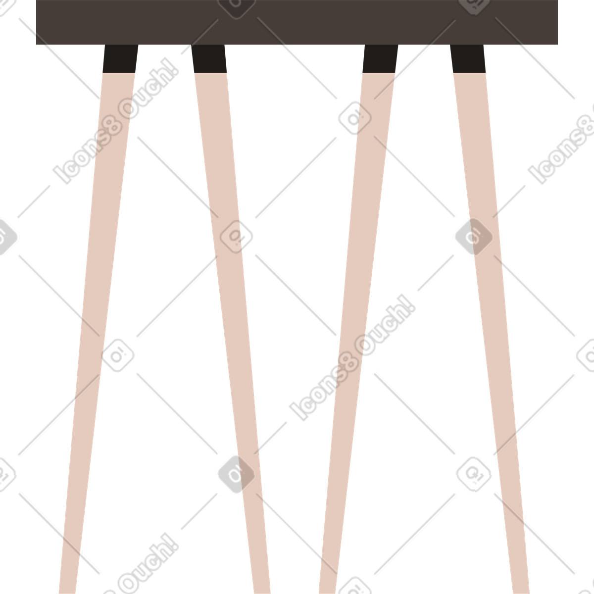 Tavolo illustrazione in stile Jaconda scarica in PNG, SVG