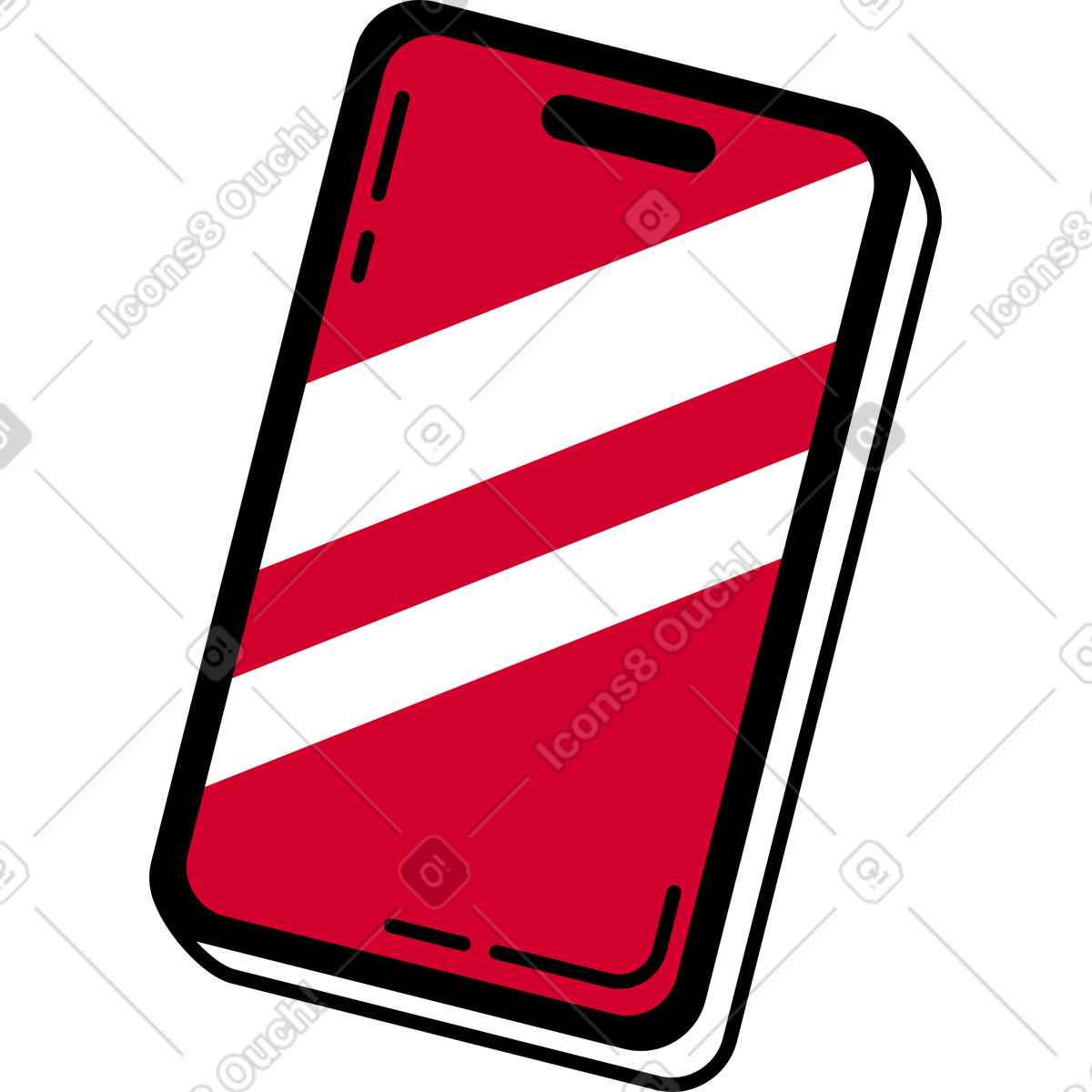 Smartphone illustration clipart vectors and graphics for various projects in PNG, SVG, GIF