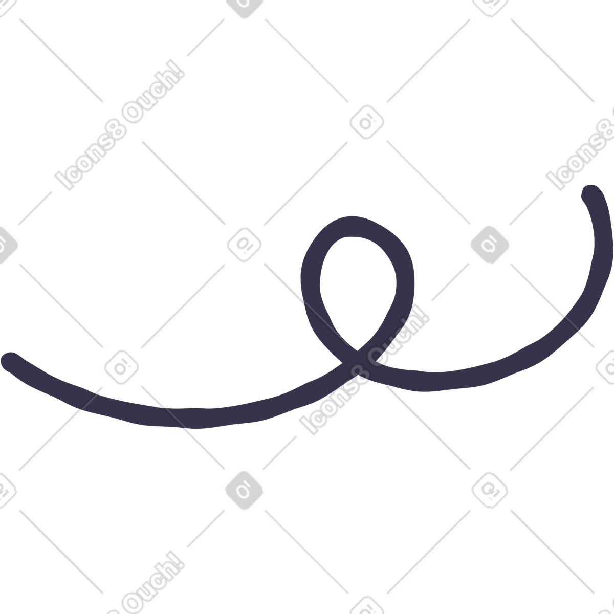 Curvy line-Illustration im Stripy-Stil als Download in PNG, SVG