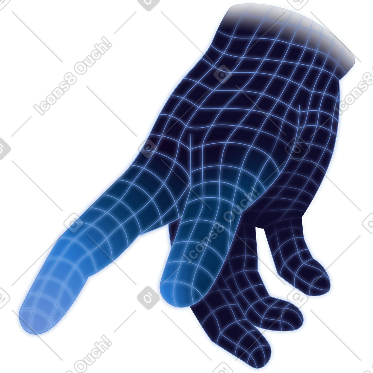 Digitale hand-Illustration im Dimension-Stil als Download in PNG, SVG