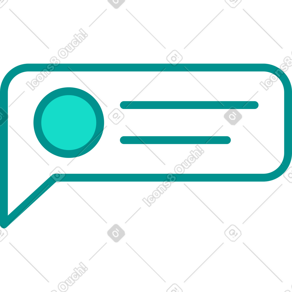 Ilustración Burbuja en estilo Natty a descargar en PNG y SVG