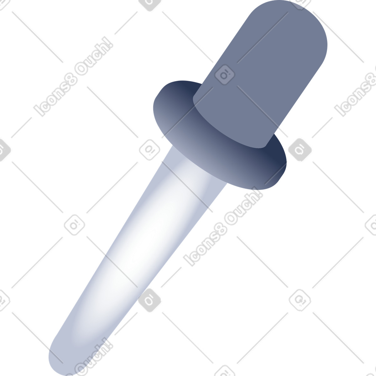 Pipetta illustrazione in stile Lucent scarica in PNG, SVG