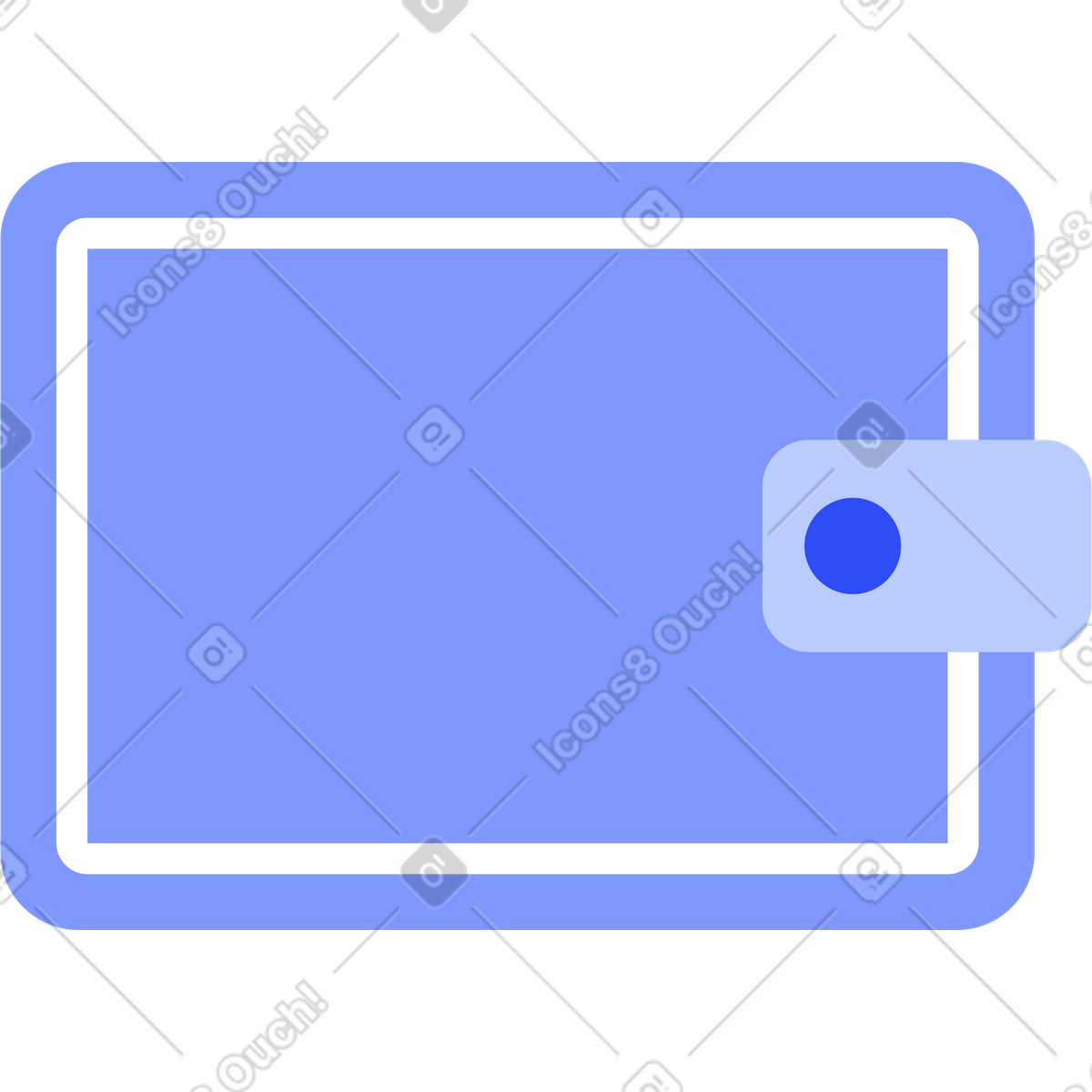 Wallet illustration in System style download in PNG, SVG