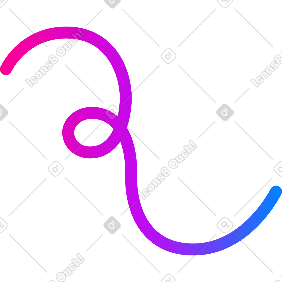 Ilustración Línea espiral vertical en estilo Vibrant a descargar en PNG y SVG