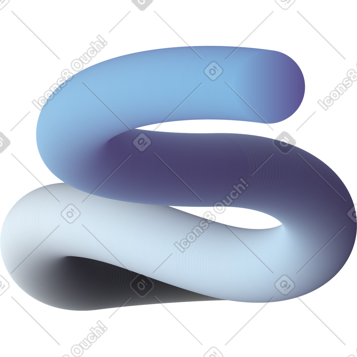 Forms スタイルの Blue gray curved shape のイラストをPNG、SVG形式でダウンロード