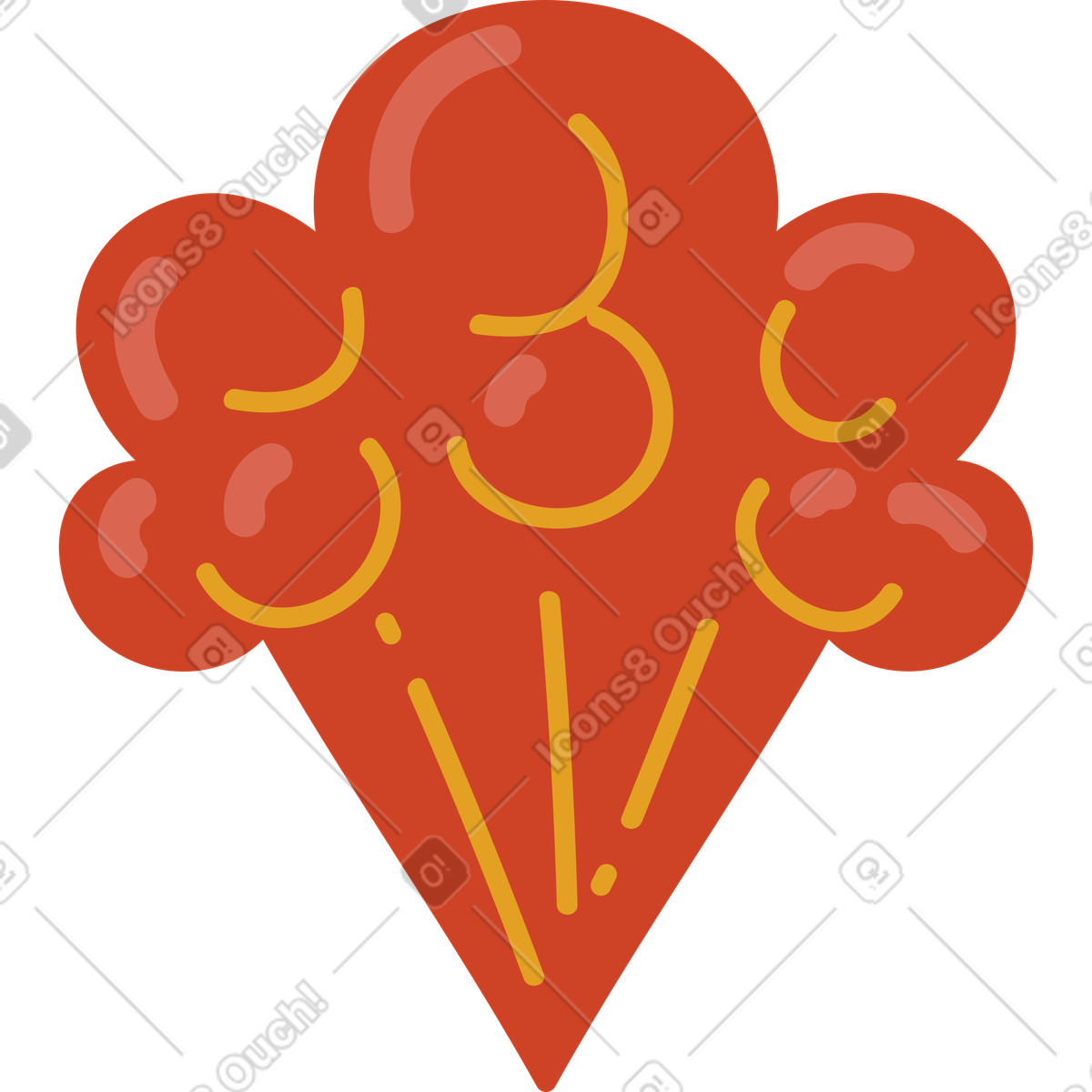 Ilustración Explosión en estilo Arabica a descargar en PNG y SVG