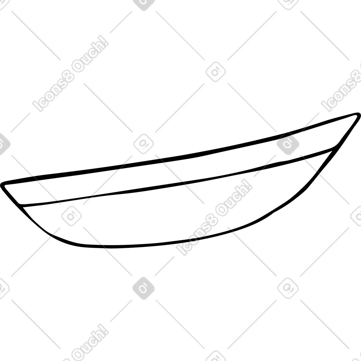 Boot-Illustration im Journal-Stil als Download in PNG, SVG