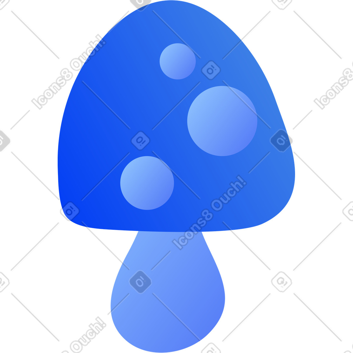 Pilz-Illustration im Buddy-Stil als Download in PNG, SVG