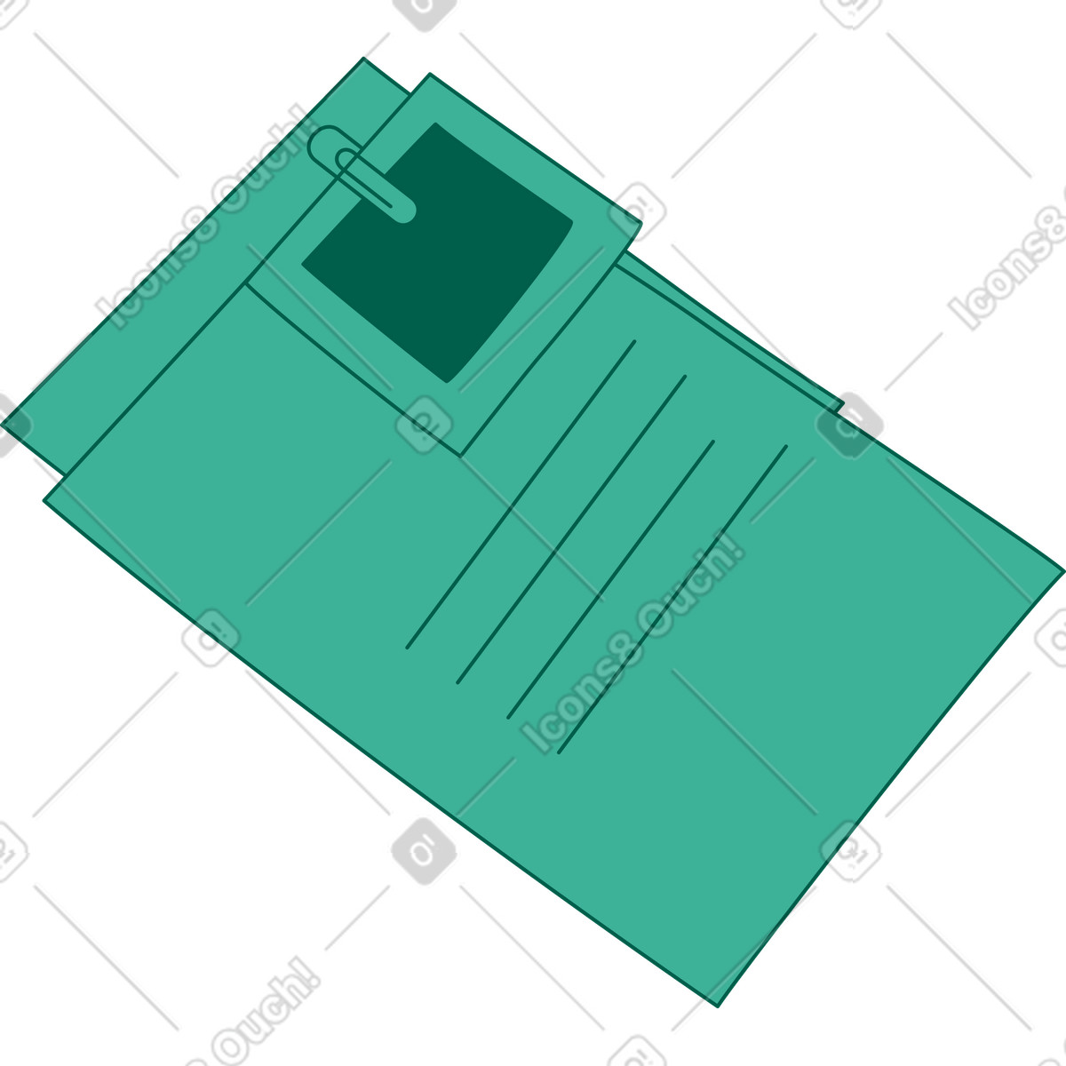 Ilustración Documentos en estilo Storyline a descargar en PNG y SVG