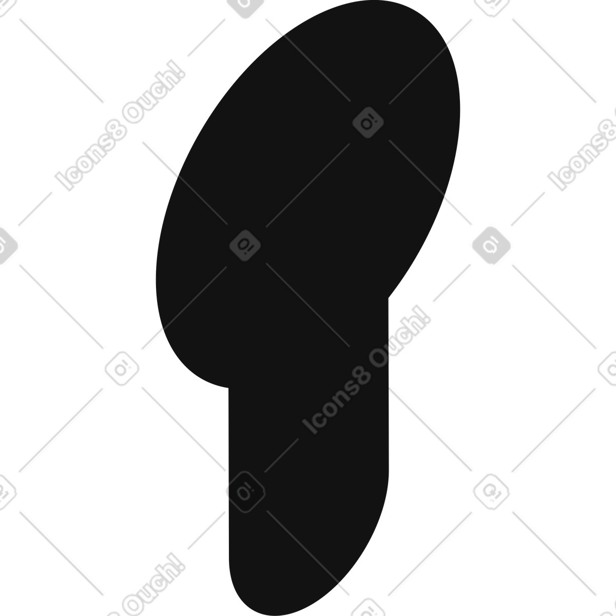 Ilustración Ojo de cerradura en estilo Inverse a descargar en PNG y SVG