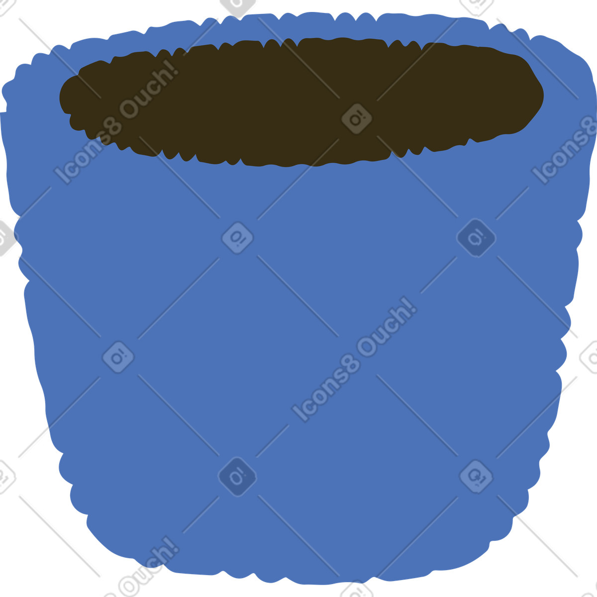 Illustration Seau dans le style Bermuda à télécharger aux formats PNG, SVG