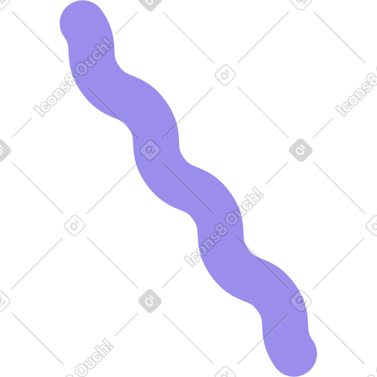 Linea curva illustrazione in stile Bright scarica in PNG, SVG