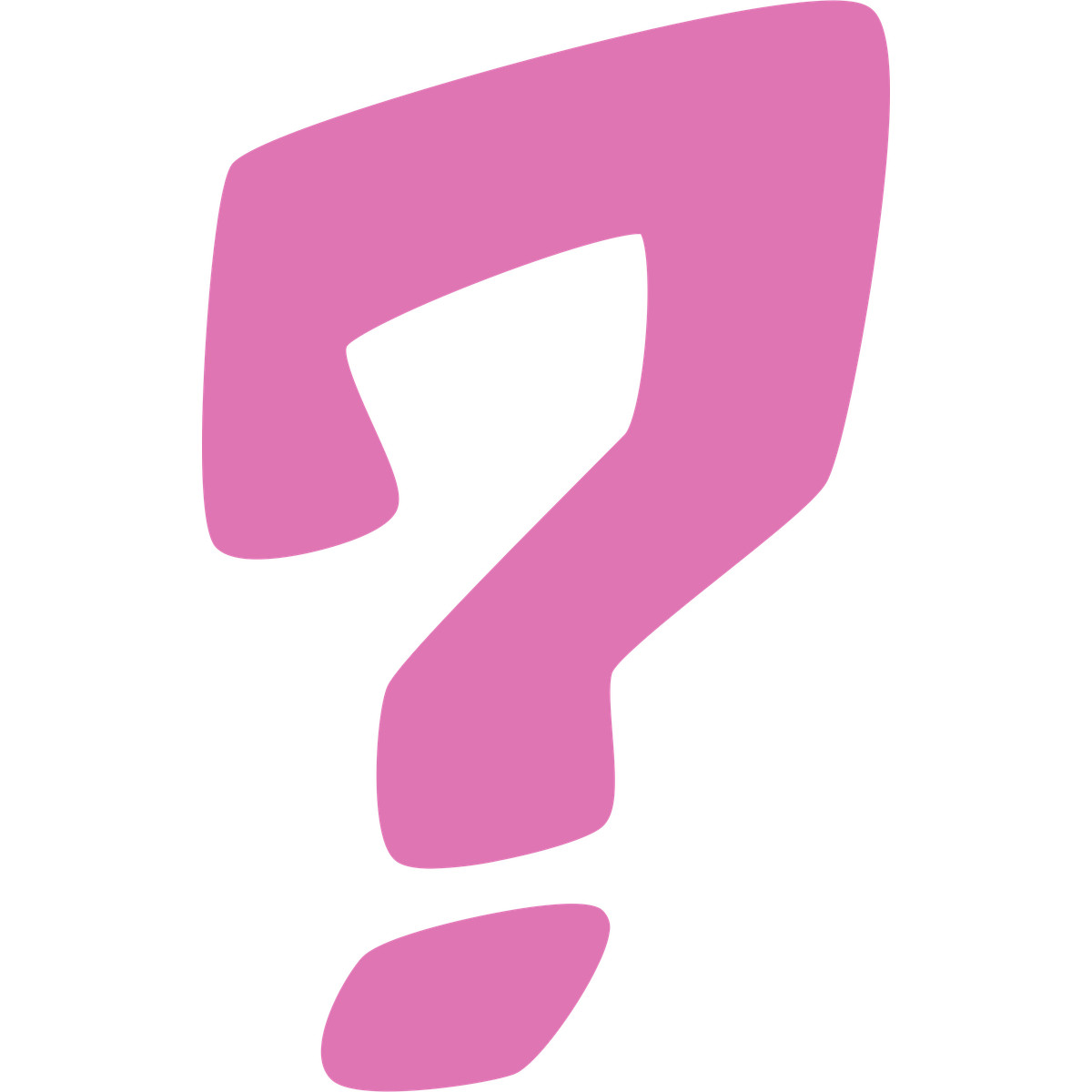Bouncy 스타일의 Pink question mark 일러스트레이션 PNG, SVG 다운로드