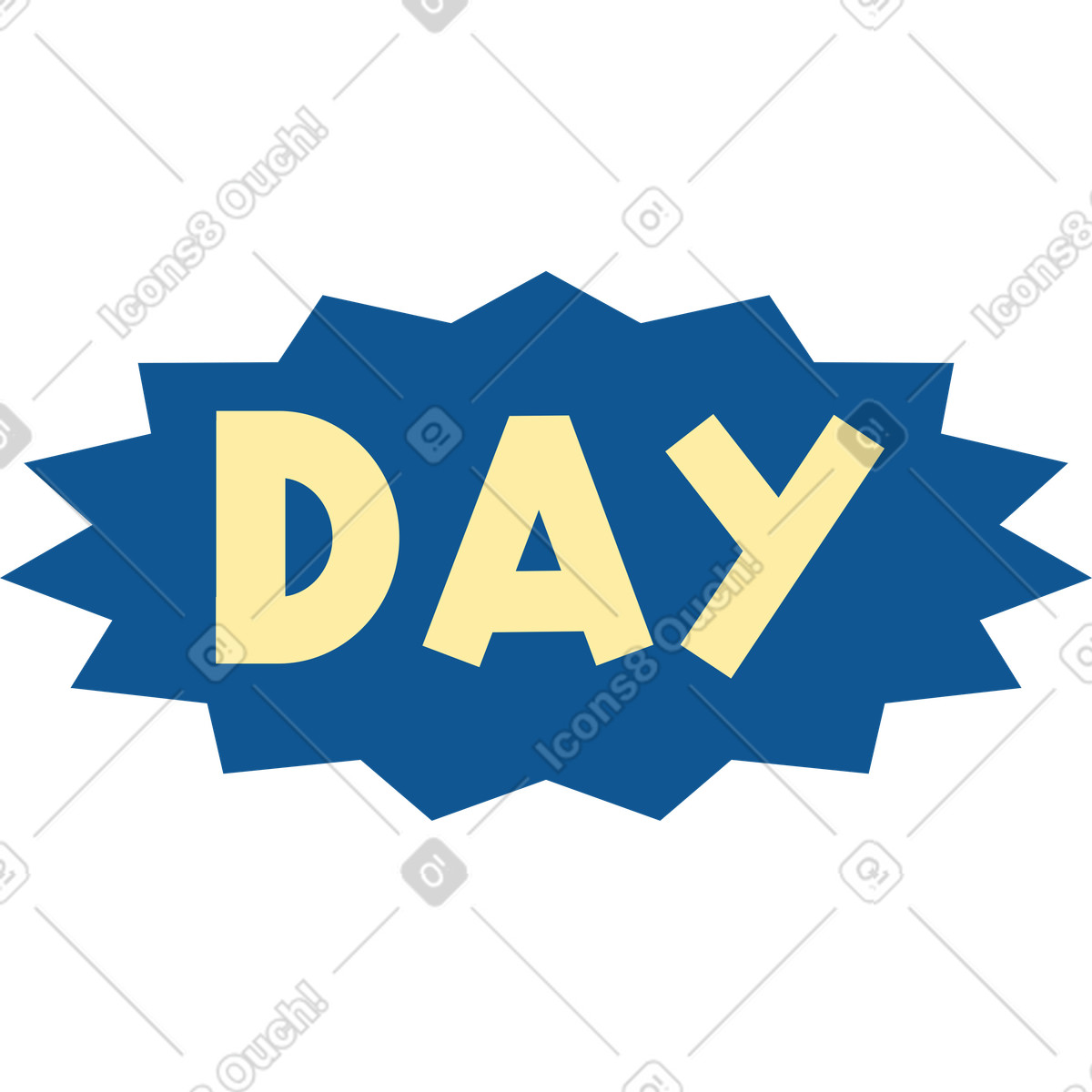 Ilustração de Day text em no estilo Polar para baixar em PNG, SVG