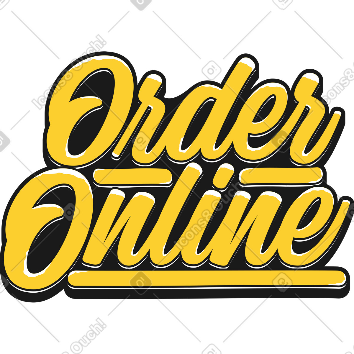 Ilustración Comprar online en estilo Taxi a descargar en PNG y SVG