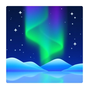 The mesmerizing northern lights dancing across a clear, starry winter sky
