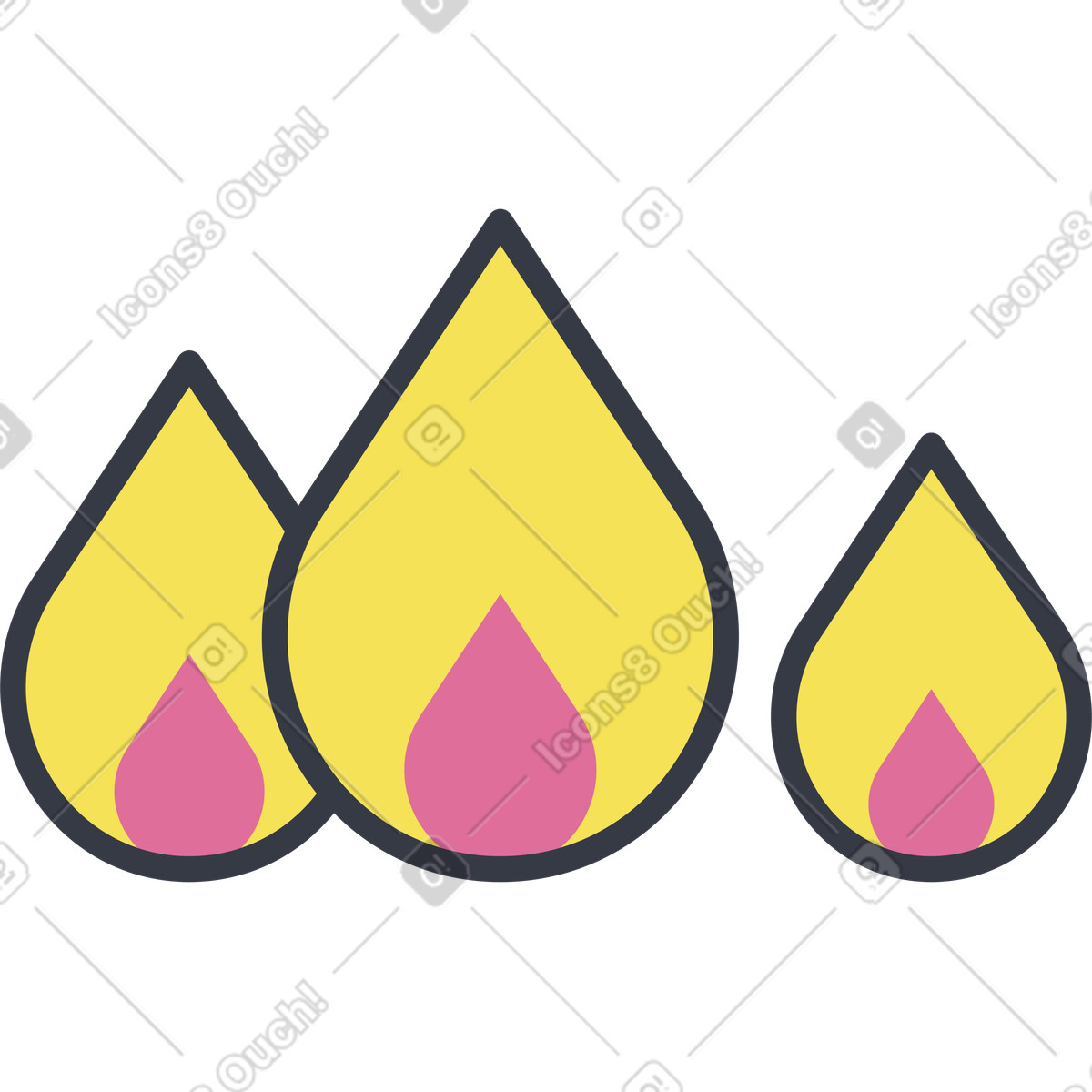 Fuoco illustrazione animata in stile Abstract scaricabile in GIF, Lottie (JSON), AE