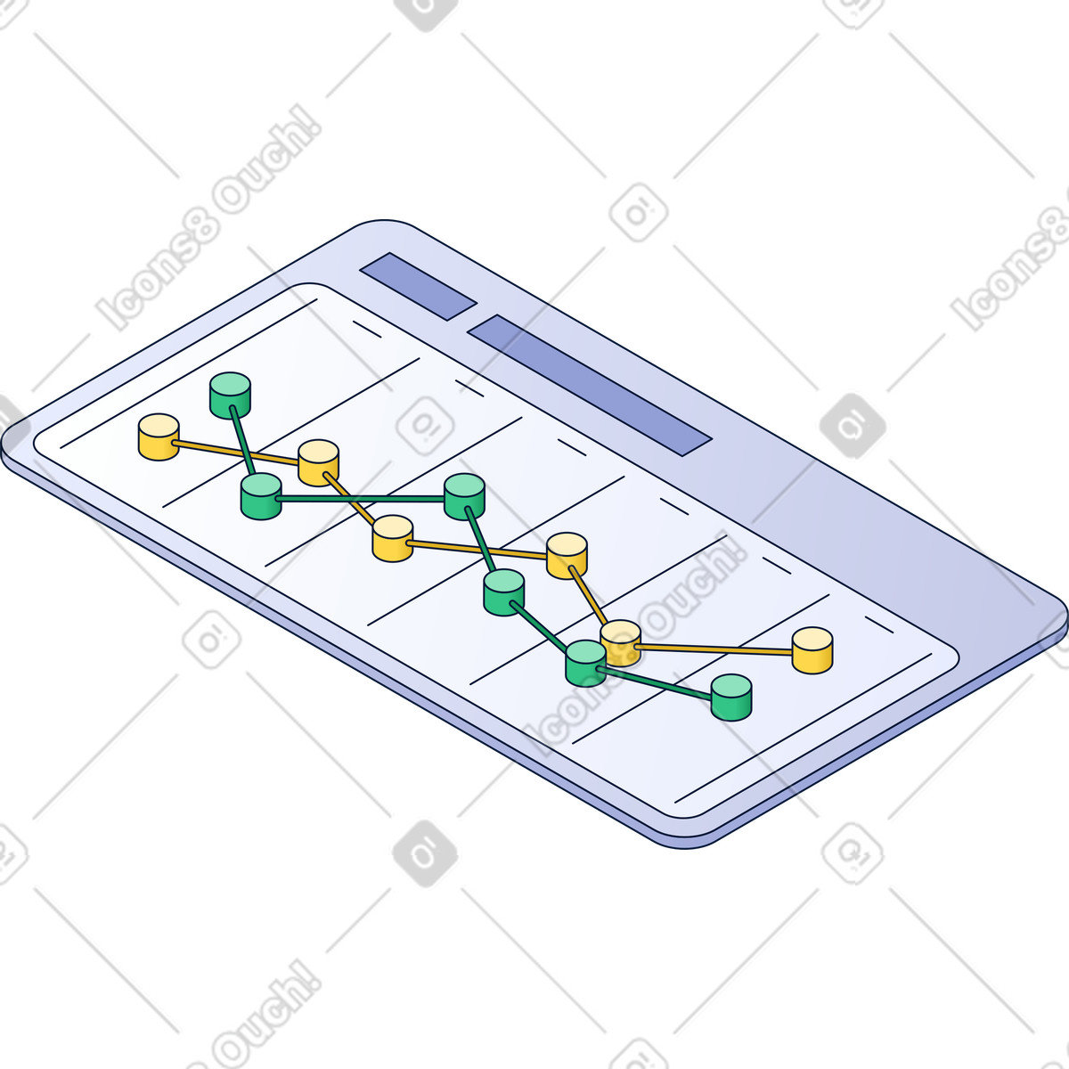 Dashboard with graphs illustration in PNG, SVG