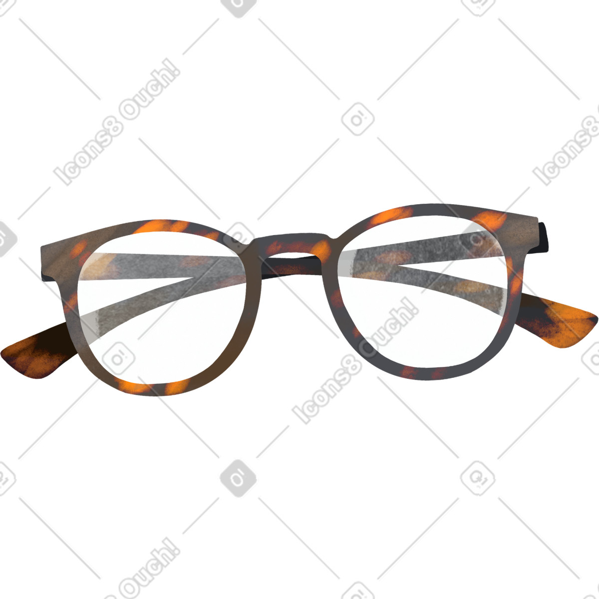 Illustration Stylish glasses dans le style Demure à télécharger aux formats PNG, SVG