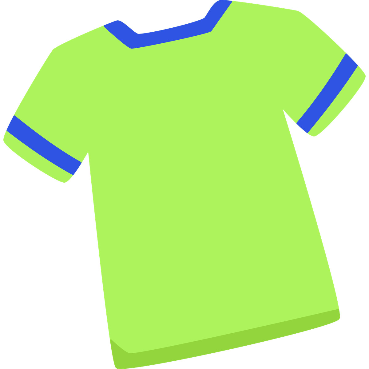 Illustration Green jersey dans le style Bouncy à télécharger aux formats PNG, SVG