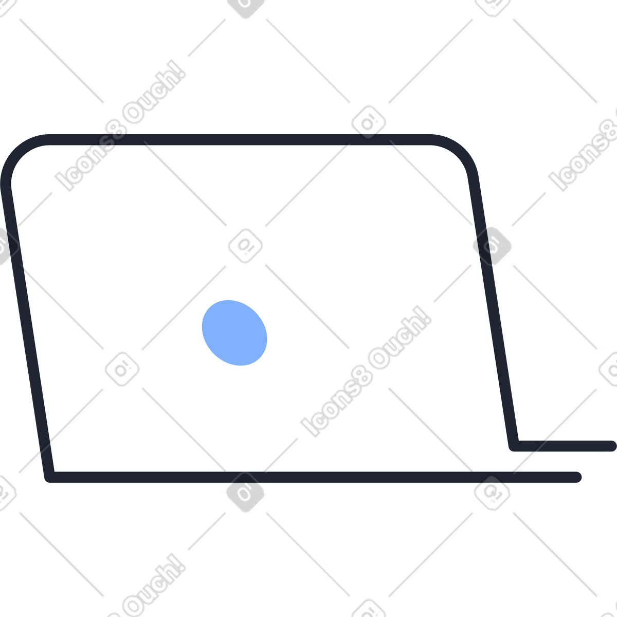 Laptop crop animated illustration in Pablita style download in GIF, Lottie (JSON), AE