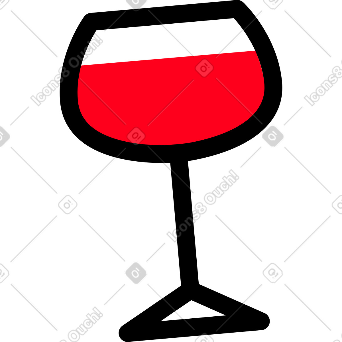Vino piccolo illustrazione in stile Transistor scarica in PNG, SVG