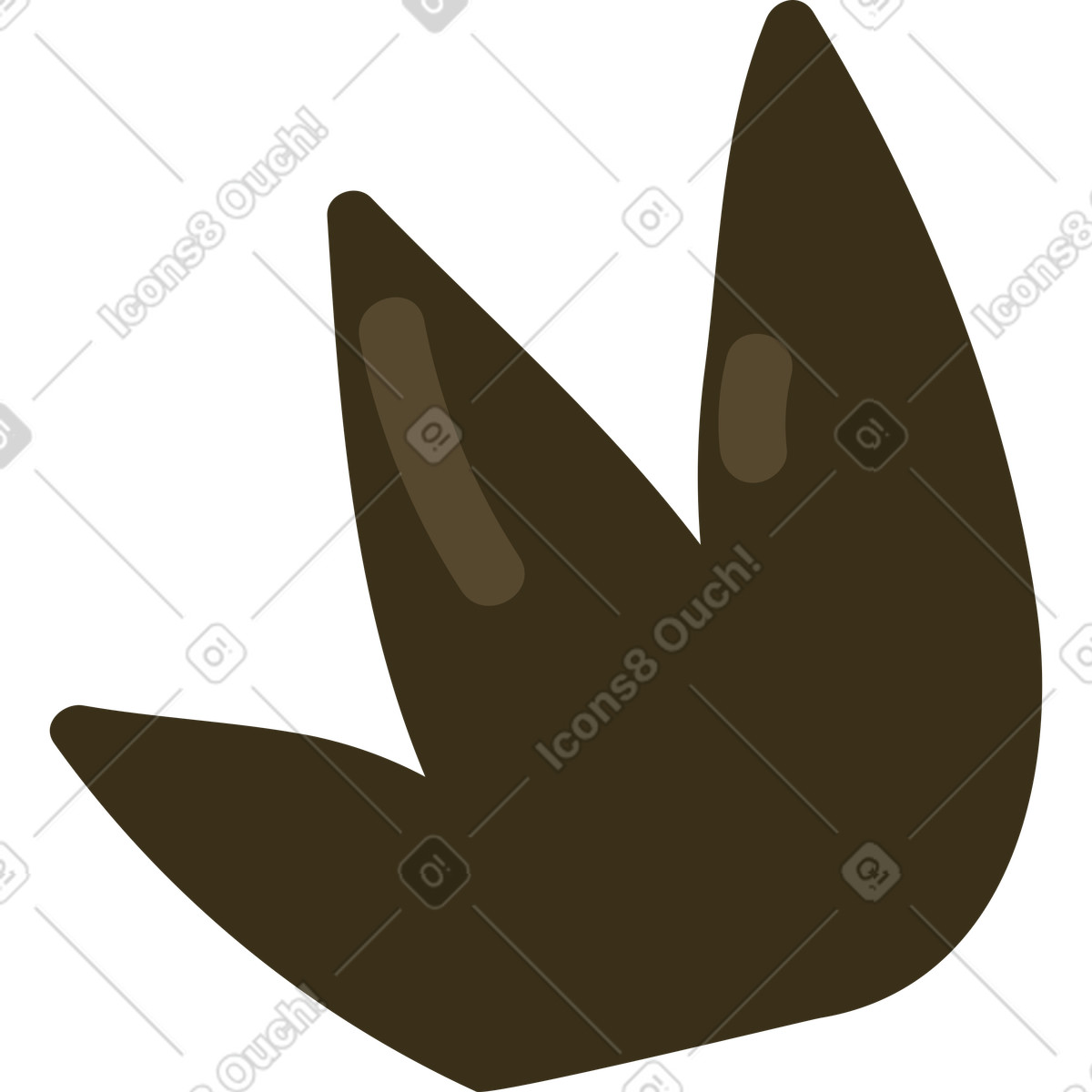 Cespuglio illustrazione in stile Arabica scarica in PNG, SVG
