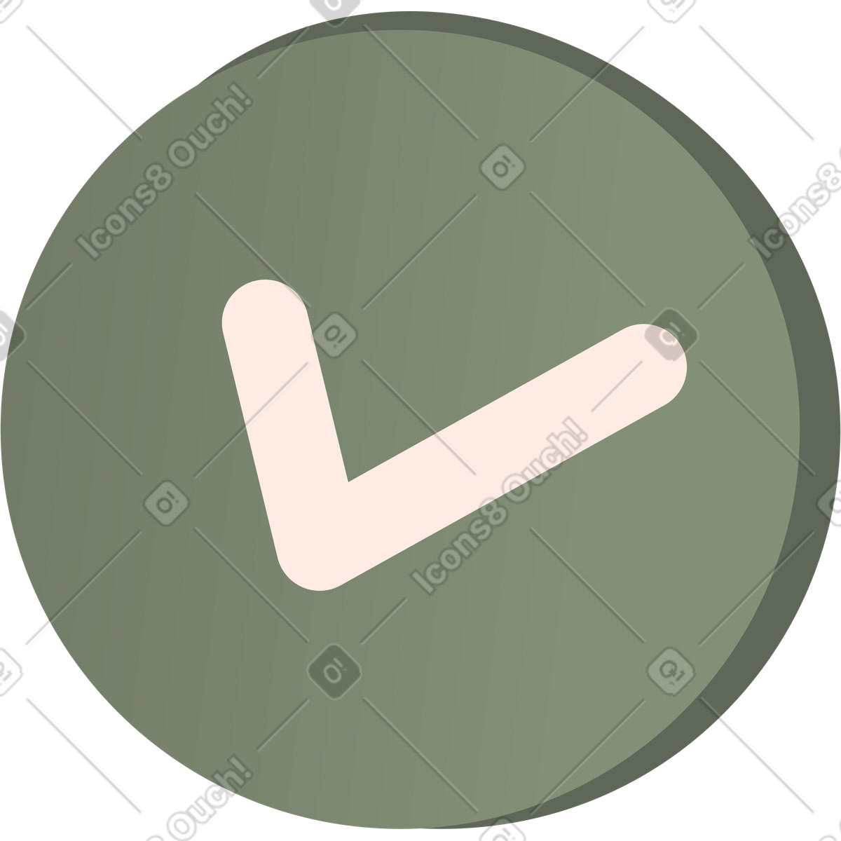 Check mark icon illustration in PNG, SVG