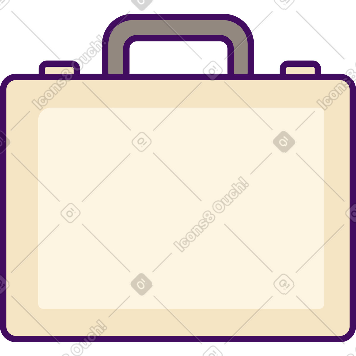 Simplistic スタイルの Briefcase diplomat のイラストをPNG、SVG形式でダウンロード