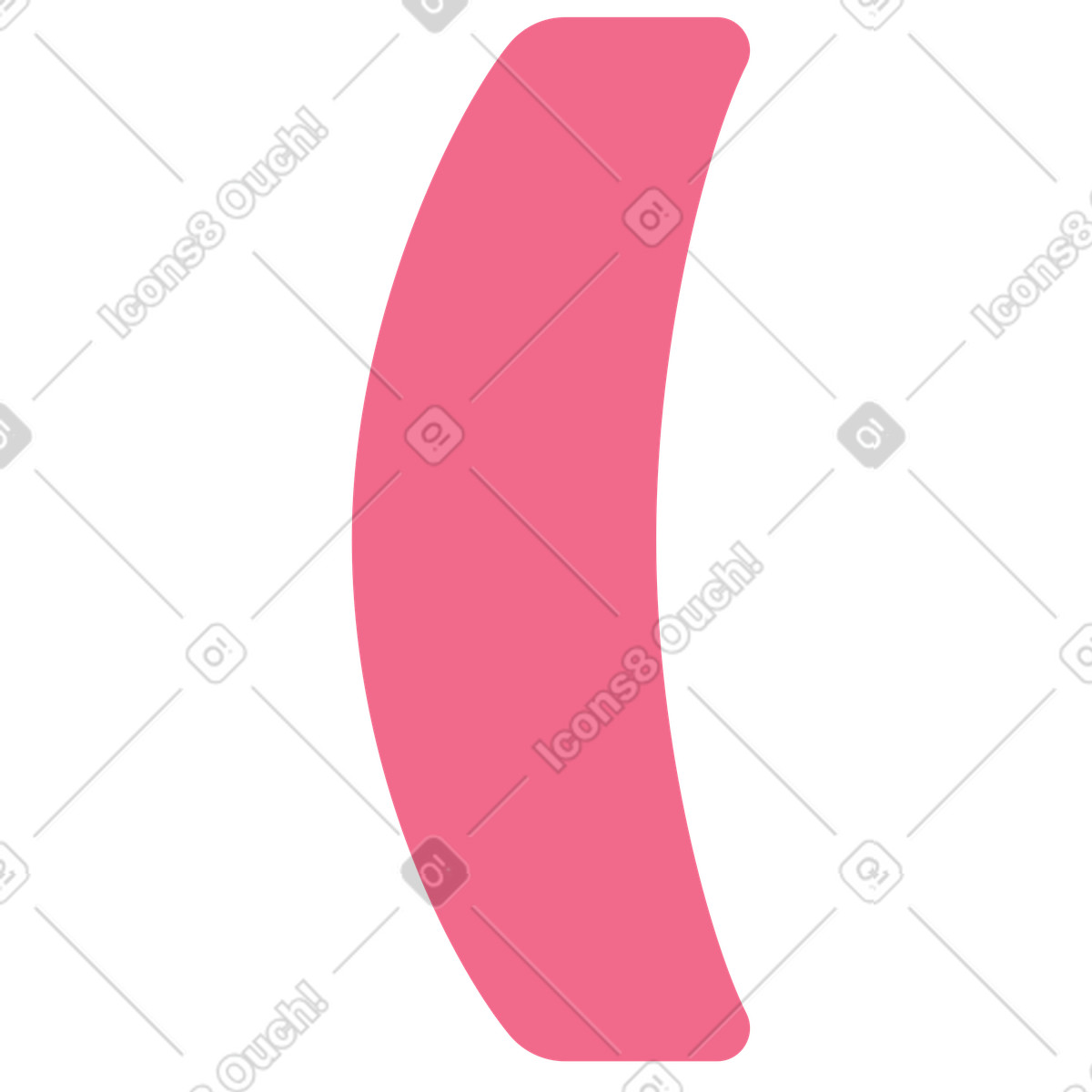 Right parenthese illustration in Juicy style download in PNG, SVG