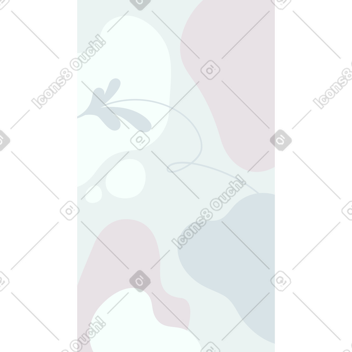 Soft pastel shapes and lines, Elegant decorative backdrop illustrazione in stile Experimental scarica in PNG, SVG