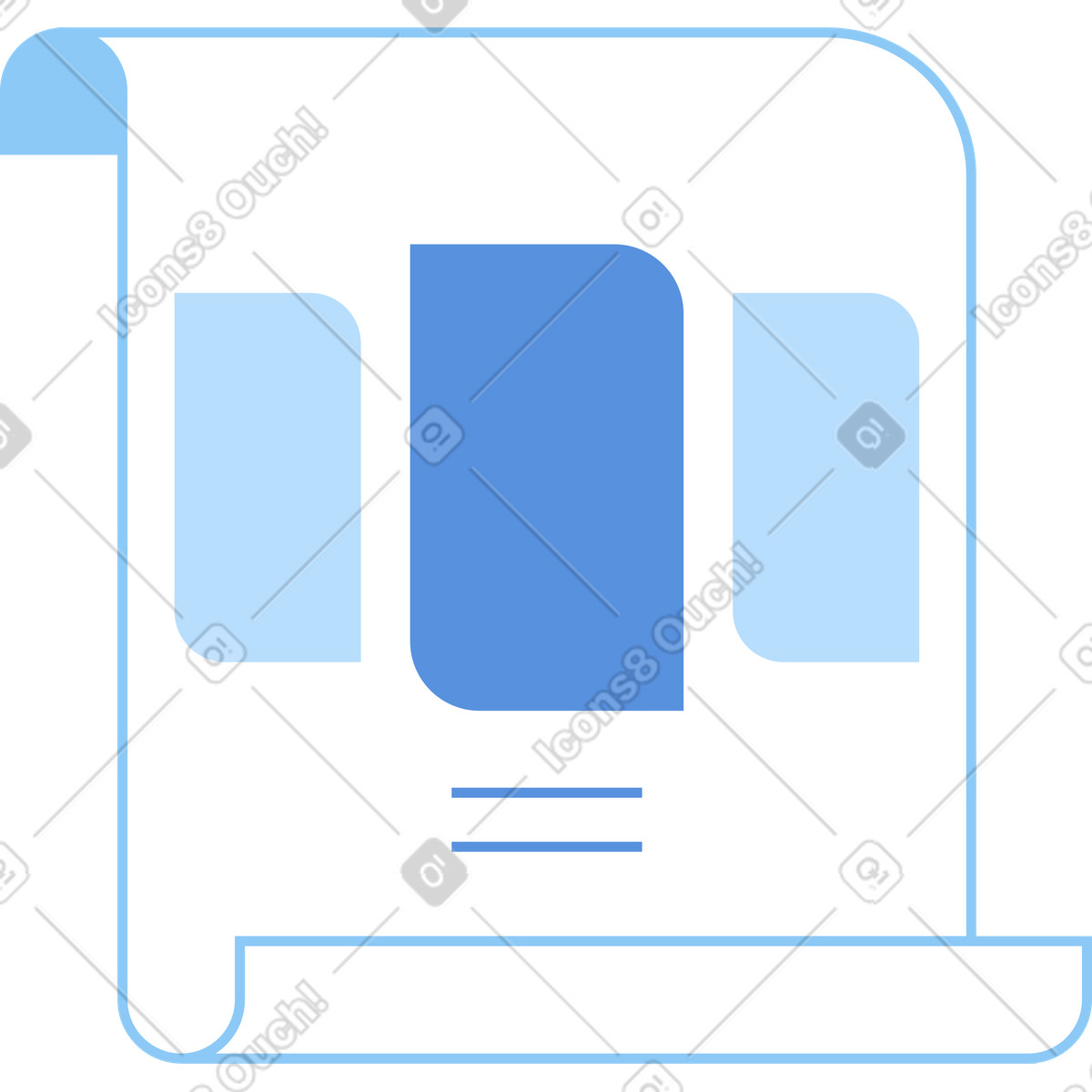 Scroll illustration in Vector style download in PNG, SVG