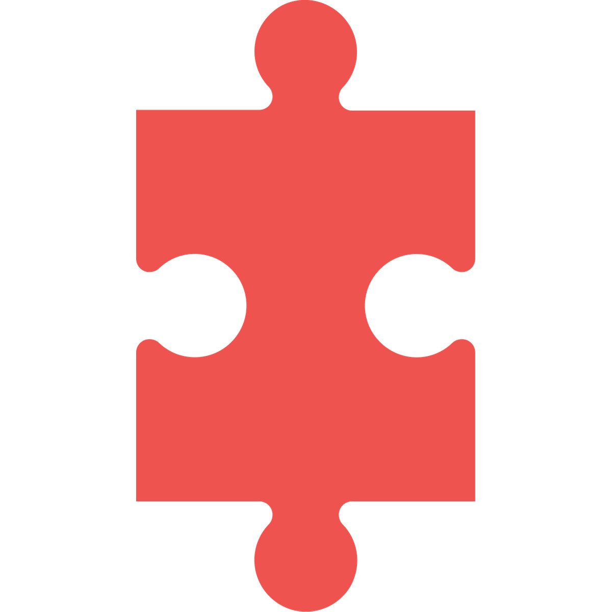 Ilustração de Puzzle piece red em no estilo Fogg para baixar em PNG, SVG