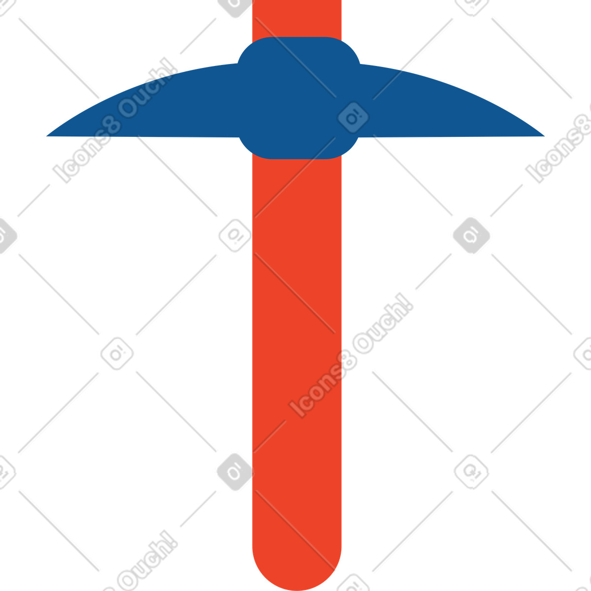 Piccone illustrazione in stile Polar scarica in PNG, SVG