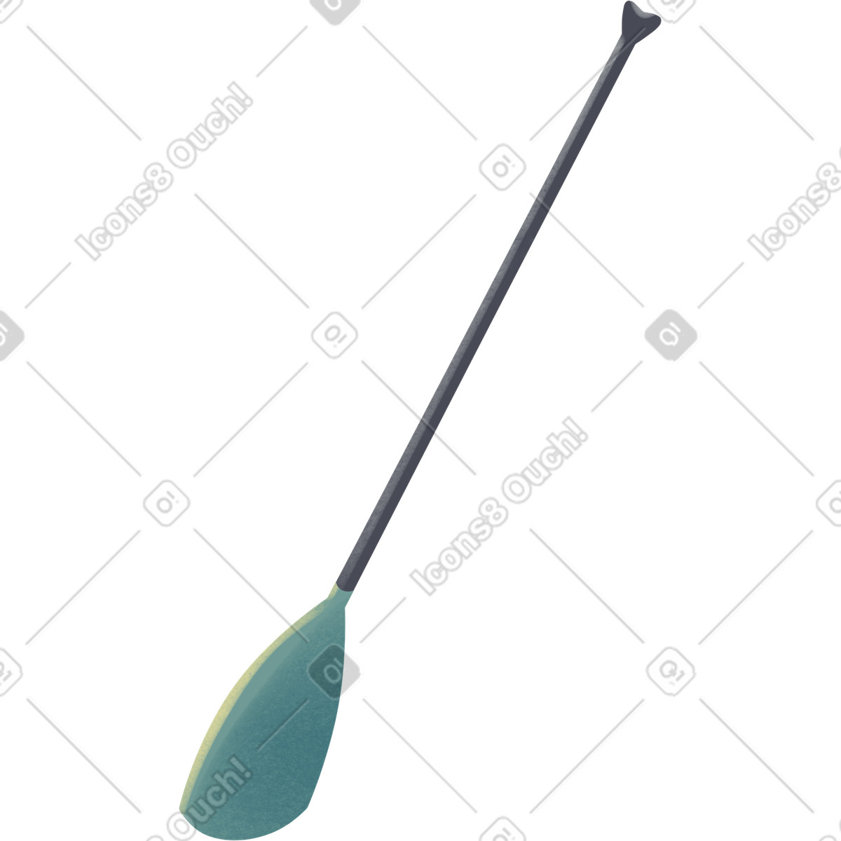 Paddle illustration in Shine style download in PNG, SVG