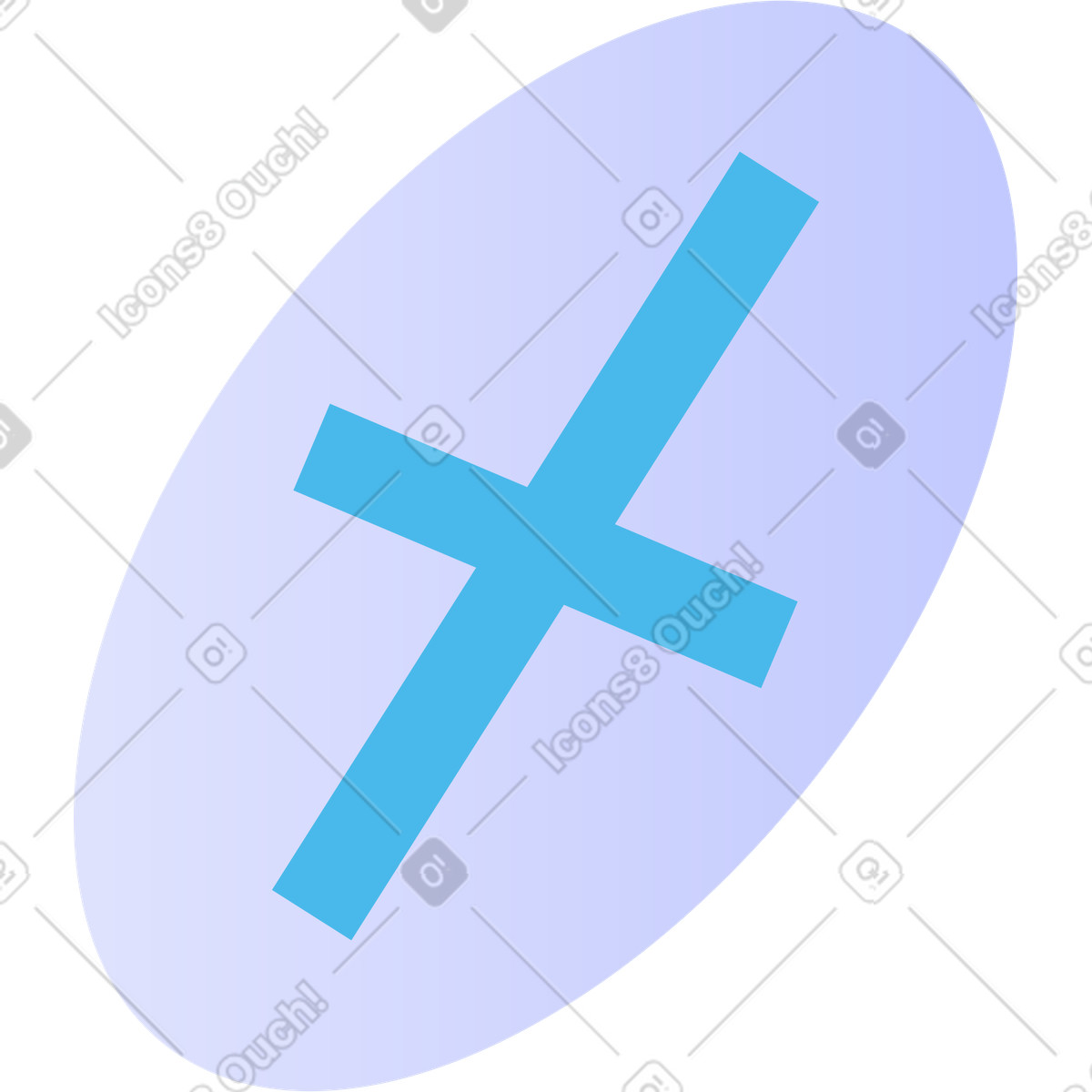 Cancel button cross symbol for closing window or dialog illustration in Quantum style download in PNG, SVG