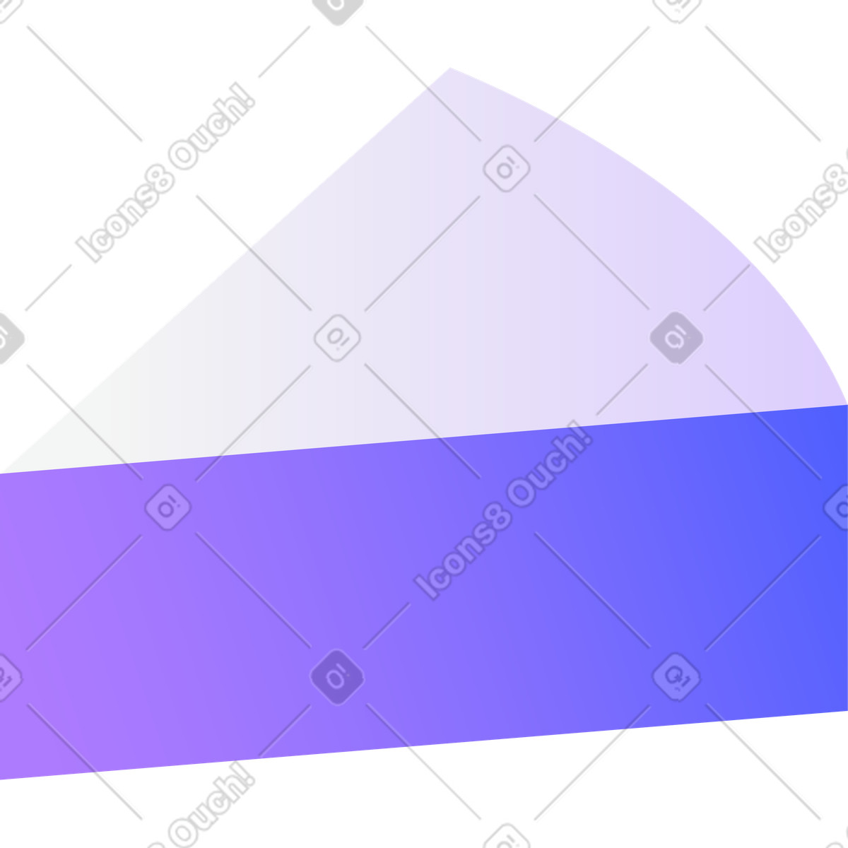 Ilustración Parte de un gráfico circular en estilo Hi-tech a descargar en PNG y SVG