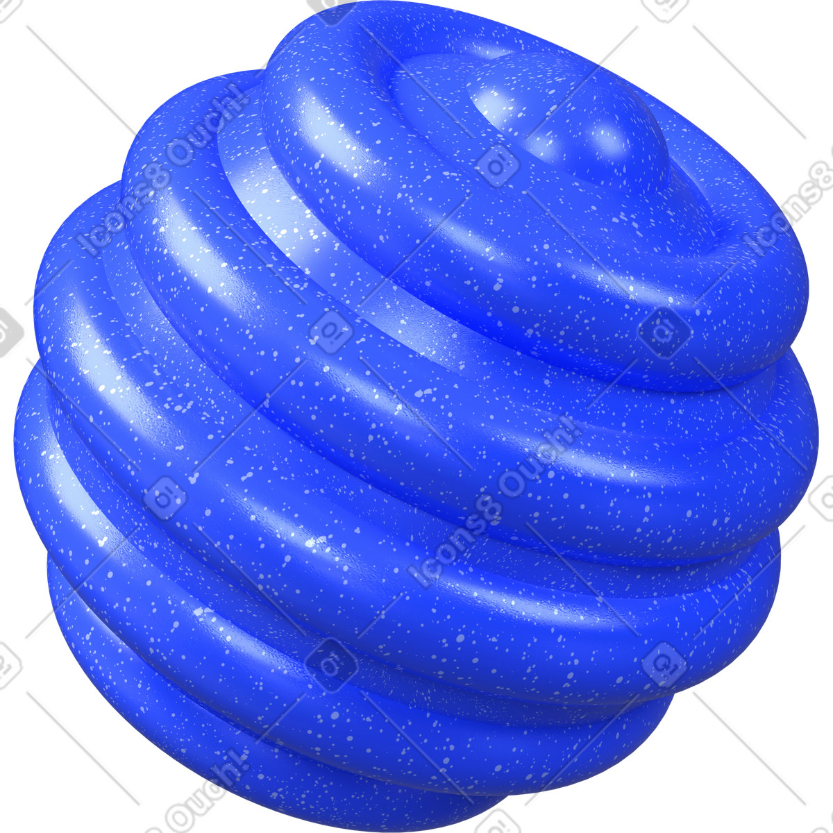 Ilustración Bola de toro en estilo 3D Boost a descargar en PNG y SVG