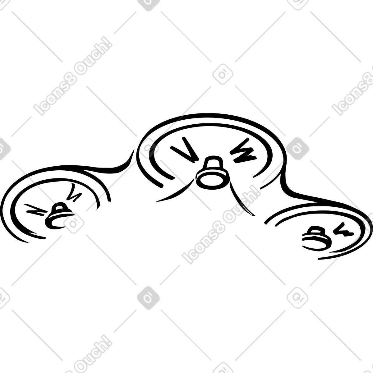 Delivery drone propellers spinning illustration in Line style download in PNG, SVG