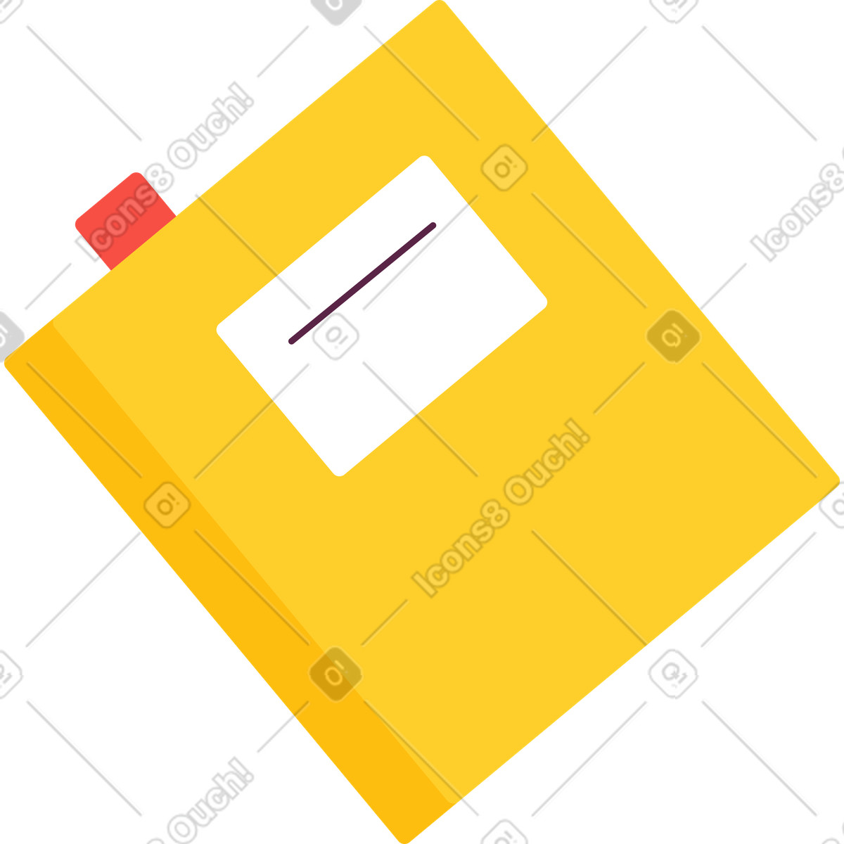 Ordner mit etikett-Illustration im Sammy-Stil als Download in PNG, SVG