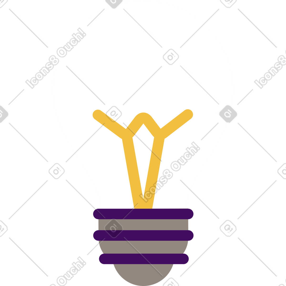 Simplistic スタイルの バルブ のイラストをPNG、SVG形式でダウンロード