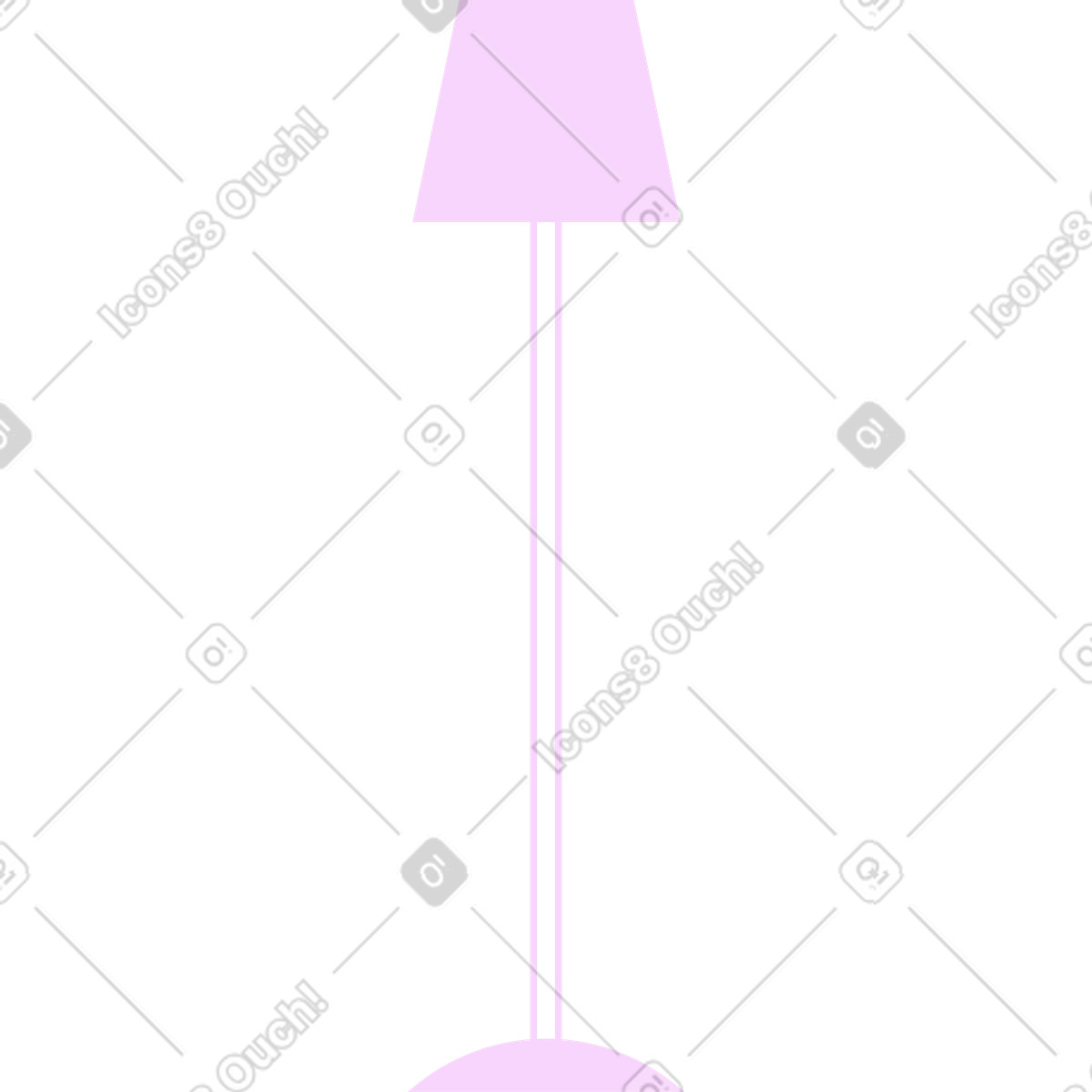 Lampada da pavimento illustrazione in stile Marginalia scarica in PNG, SVG