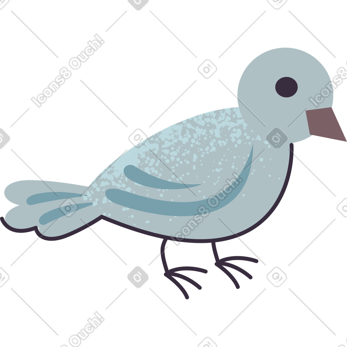 Ilustração de 鸟 em no estilo Pale para baixar em PNG, SVG