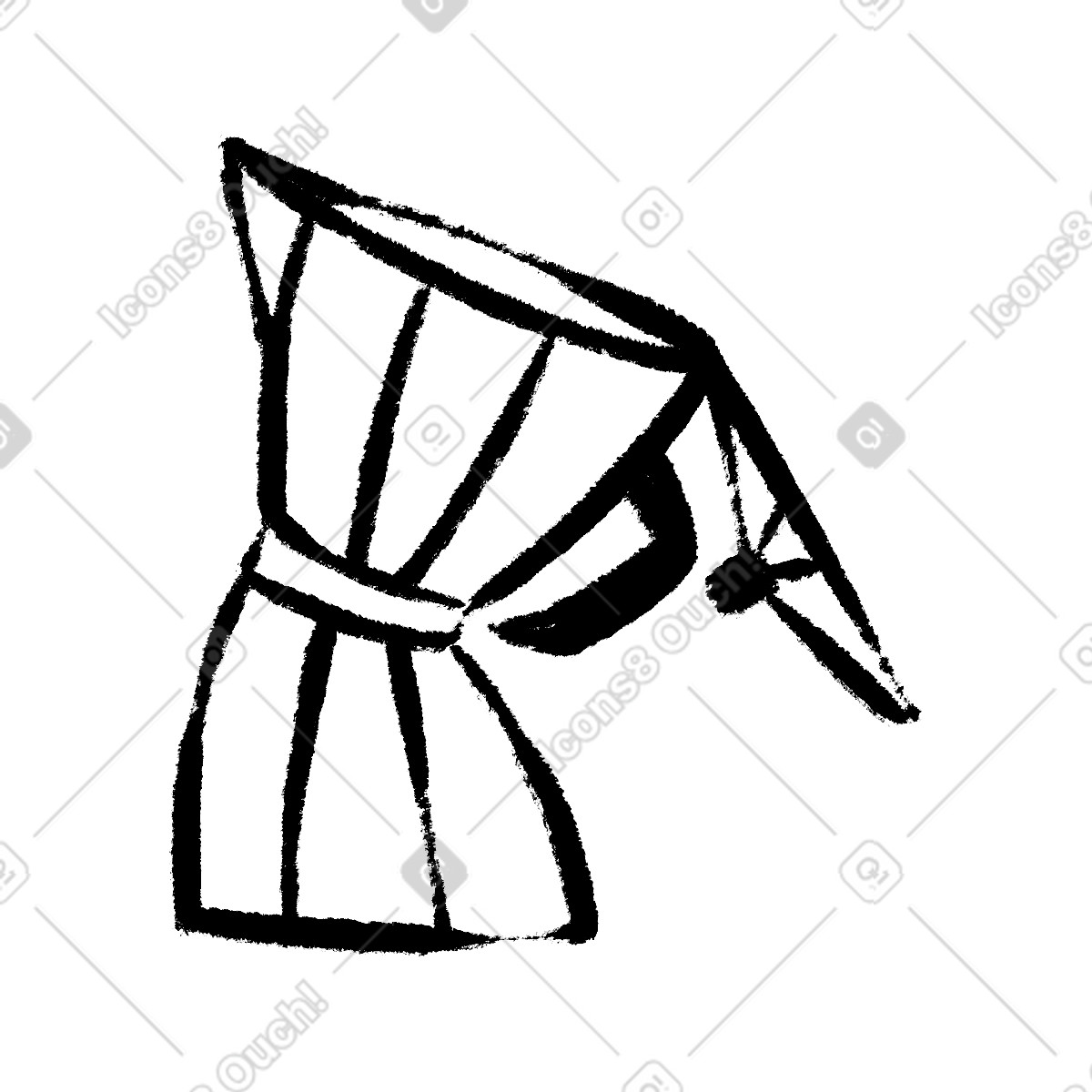Coffee pot illustration in Doobry style download in PNG, SVG