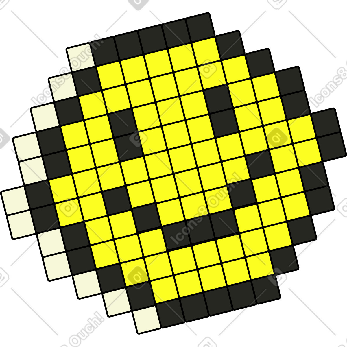 Emoji pixel illustrazione in stile Retro scarica in PNG, SVG