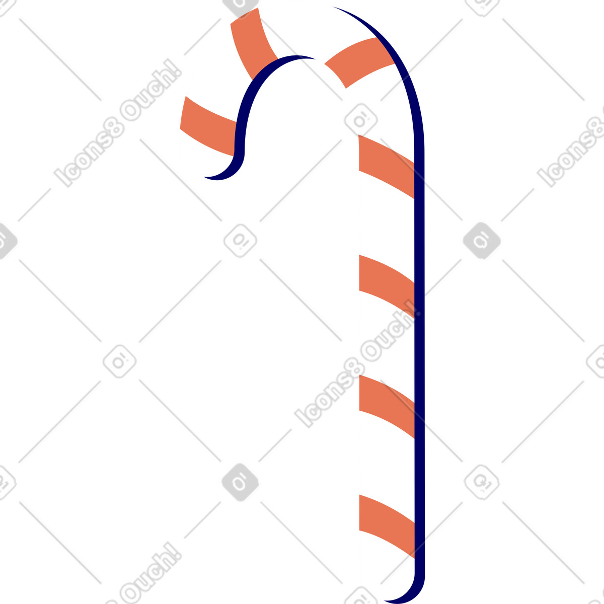 Ilustração de Bastão doces em no estilo Lounge para baixar em PNG, SVG