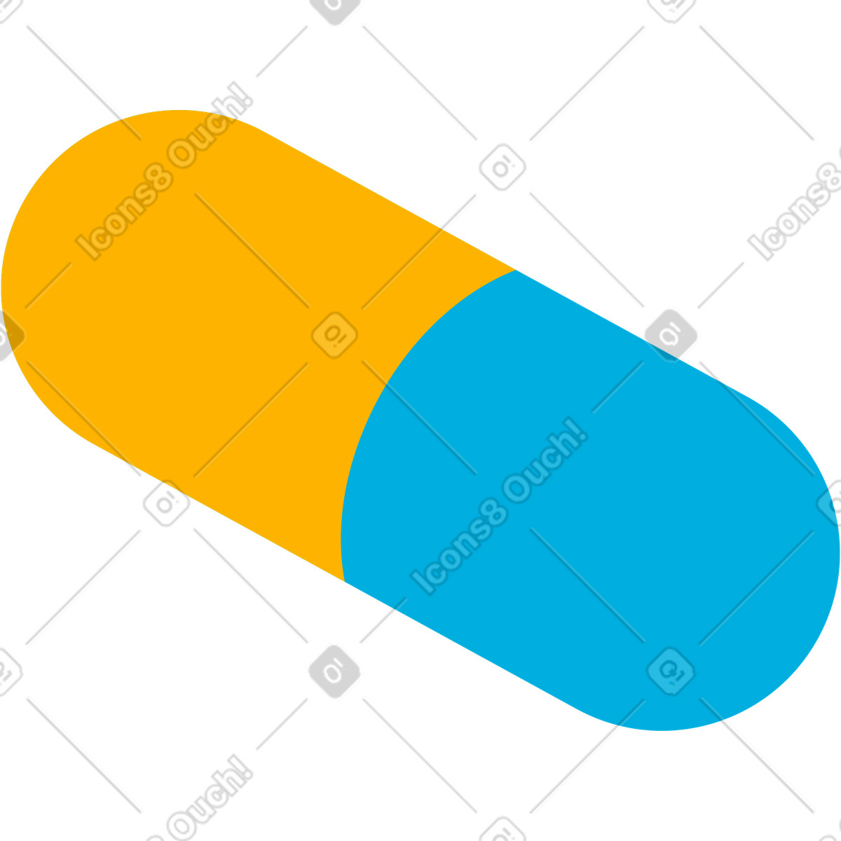 Pille-Illustration im Flame-Stil als Download in PNG, SVG